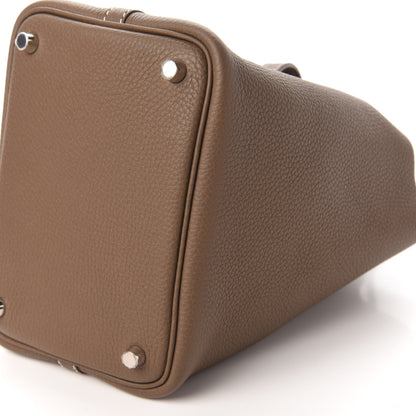 Hermes Taurillon Clemence Picotin Lock 18 PM Etoupe 7 of 11