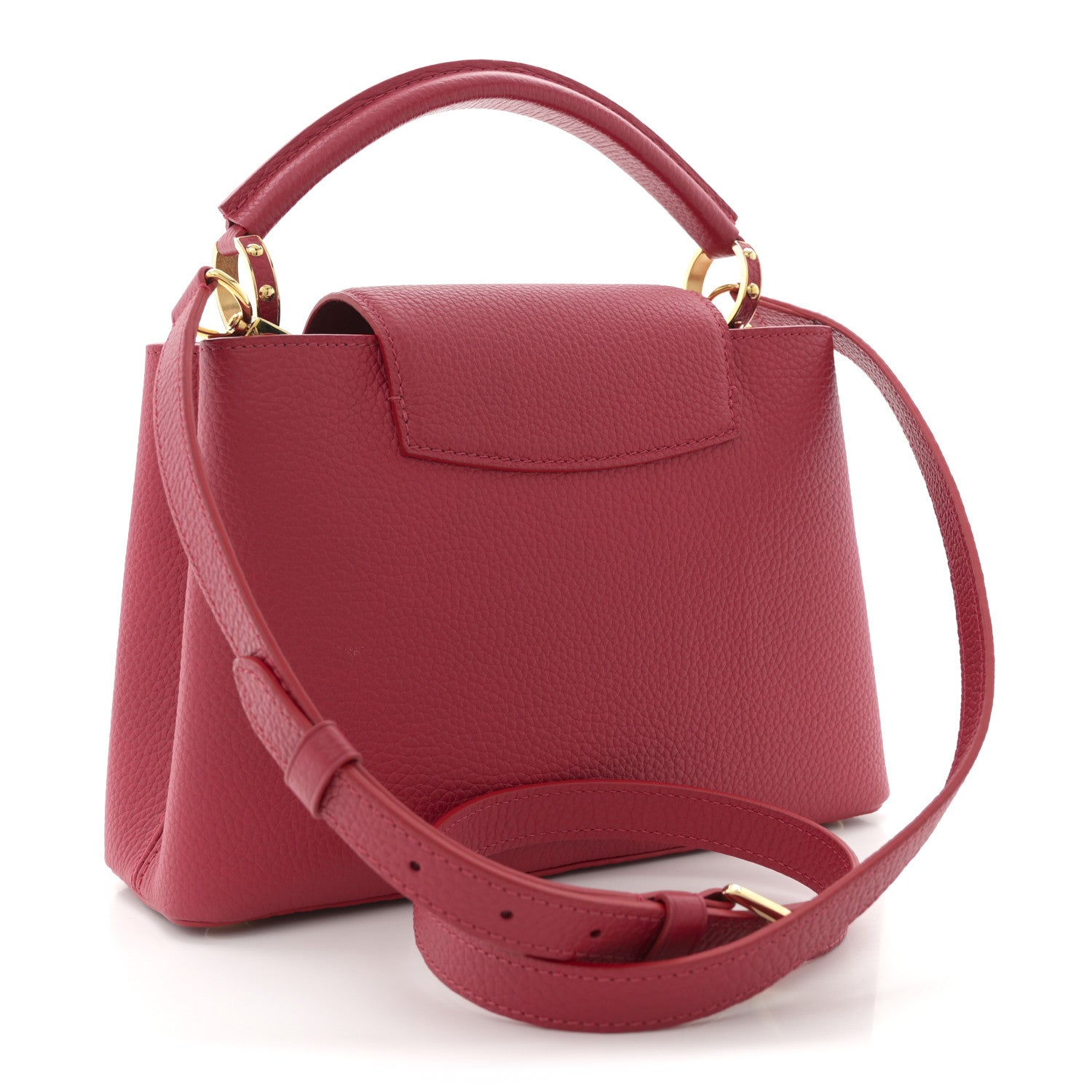 Louis Vuitton Taurillon Capucines BB Scarlet Red 3 of 9