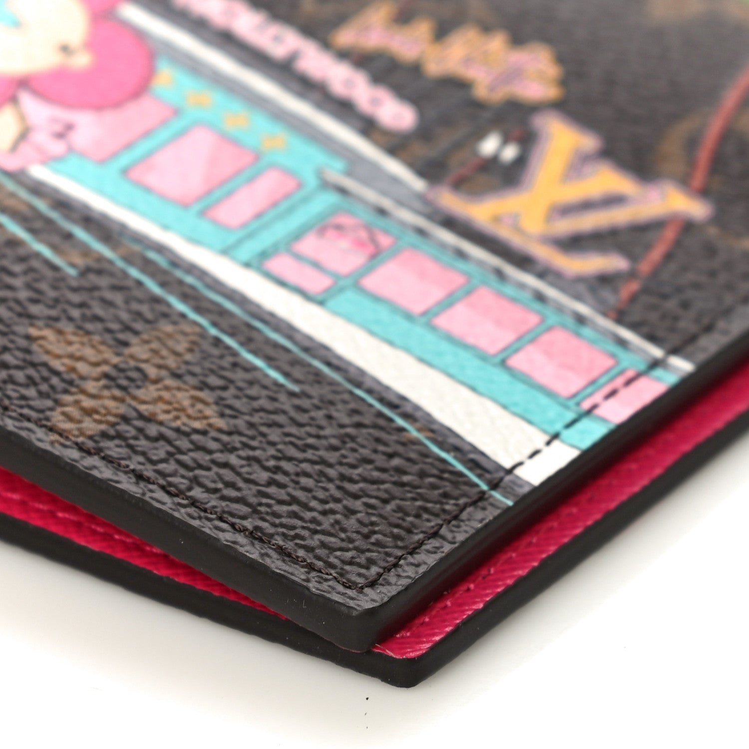 Louis Vuitton Monogram 2021 Christmas Animation Hollywood Passport Cover Fuchsia 9 of 10
