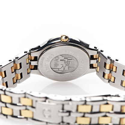 Omega Stainless Steel 18K Yellow Gold 23mm De Ville Quartz Watch White 396.1016 4 of 6