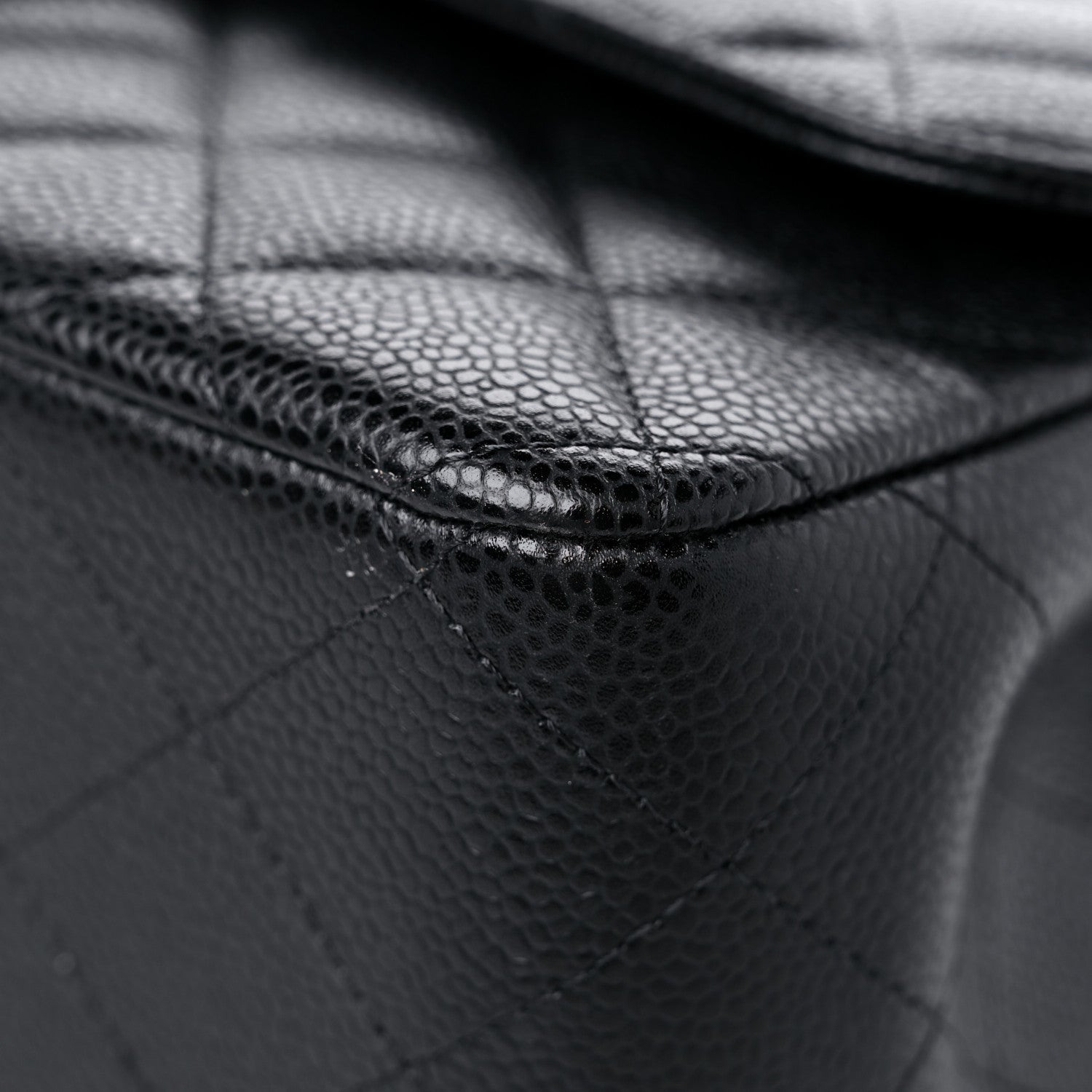 Chanel Caviar Quilted Jumbo Double Flap Black 9 of 12