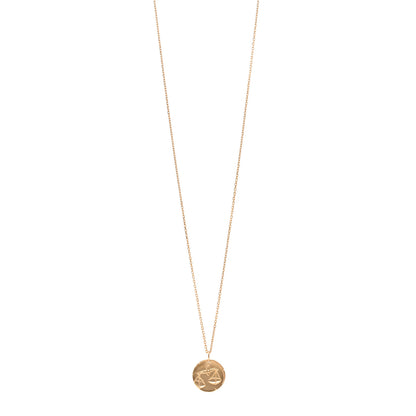 Van Cleef & Arpels 18K Yellow Gold Zodiac Libra Pendant Necklace 1 of 6