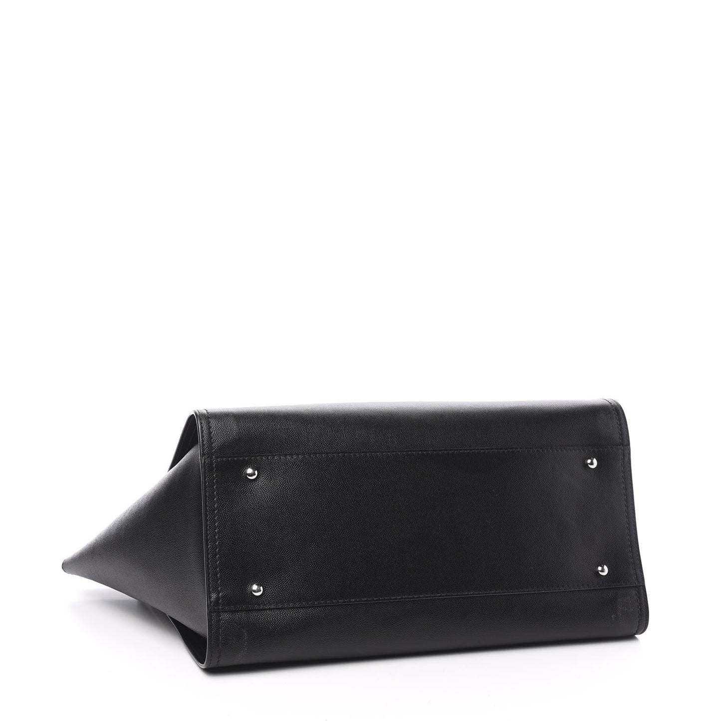 Caviar Medium Studded Deauville Tote Black