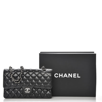 Chanel Caviar Quilted Medium Double Flap Black 8 of 8