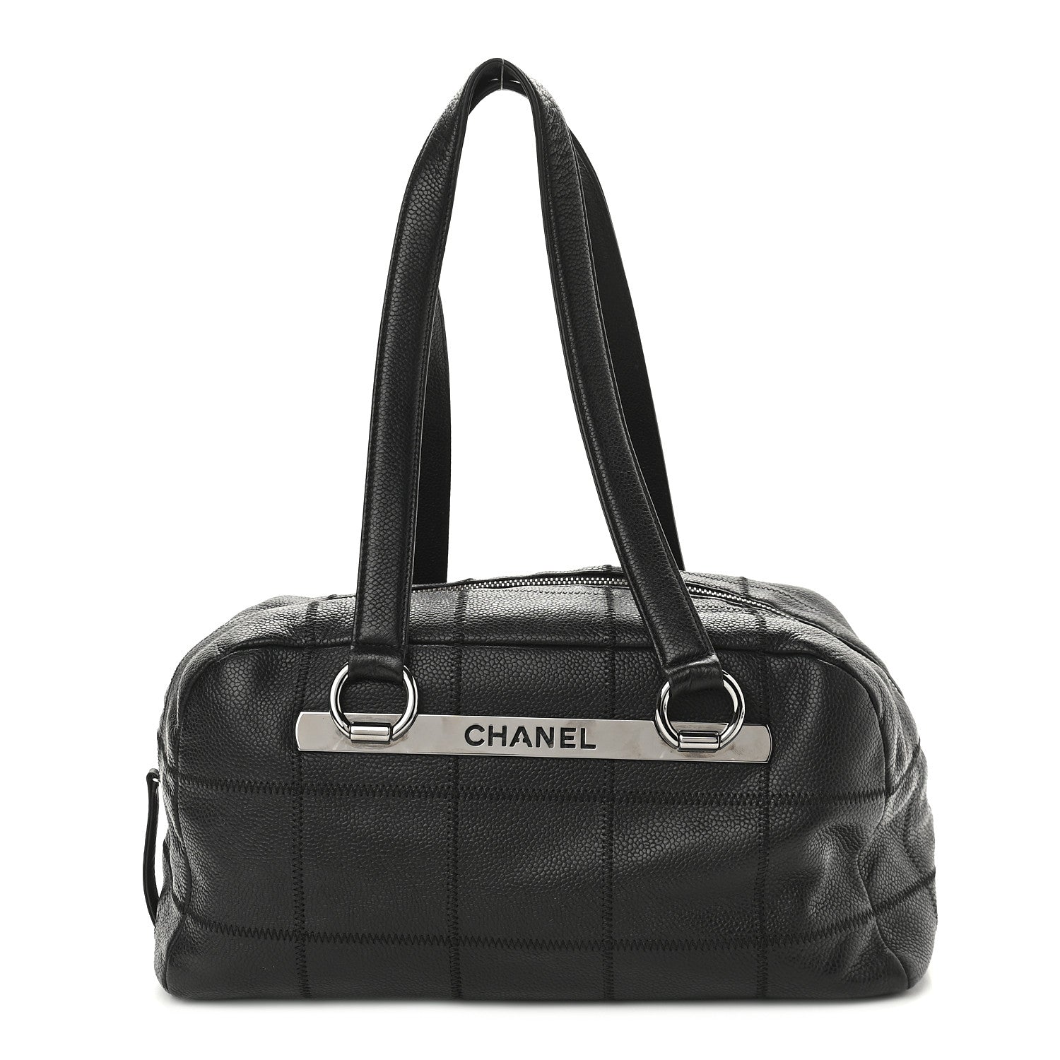Chanel Caviar Square Stitched Tote Black 1 of 8