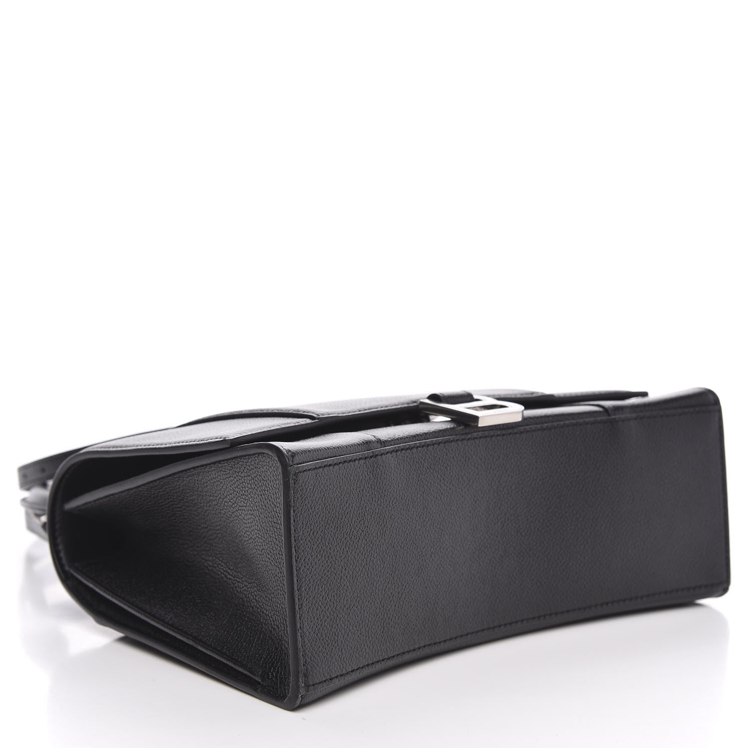 Balenciaga Grained Calfskin Medium Hourglass Top Handle Bag Black 4 of 9