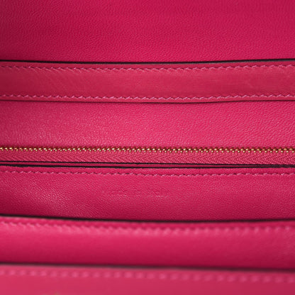 Celine Box Calfskin Medium Classic Box Flap Bag Hibiscus 6 of 8