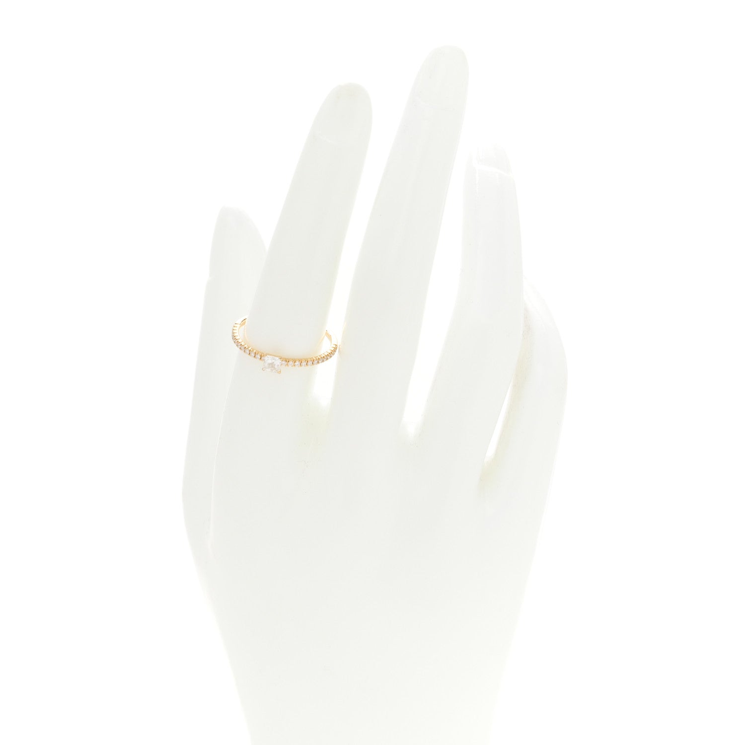 Cartier 18K Yellow Gold Diamond Etincelle De Cartier Engagement Ring 57 8 2 of 6