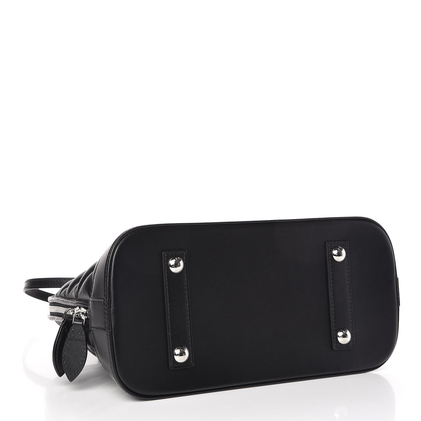 Lambskin Studded Malletage Alma PM Black