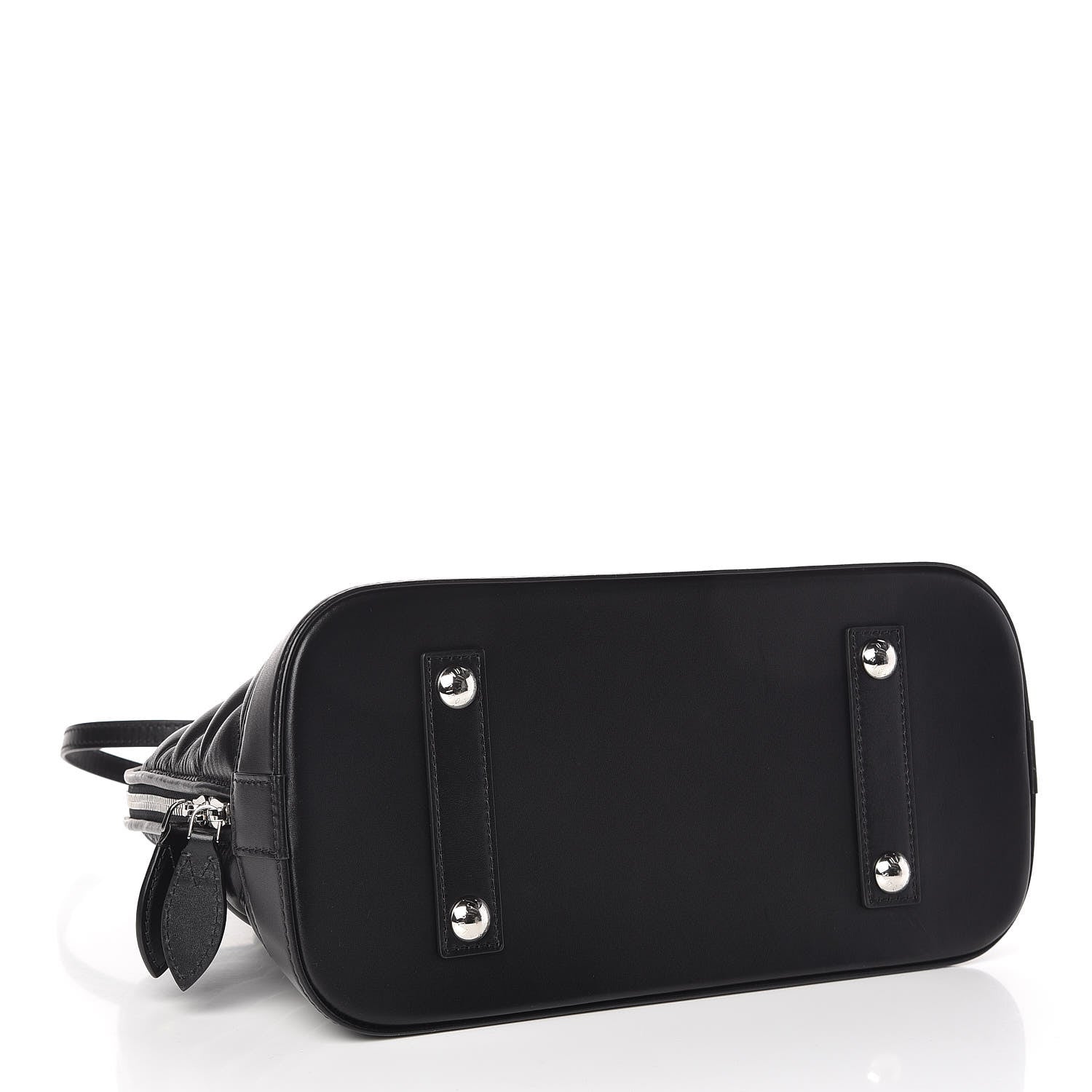Louis Vuitton Lambskin Studded Malletage Alma PM Black 4 of 10