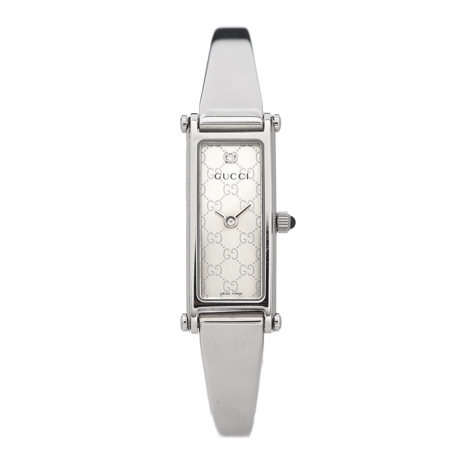 Gucci Stainless Steel Diamond 12mm 1500L Horsebit Quartz Watch 1 of 6