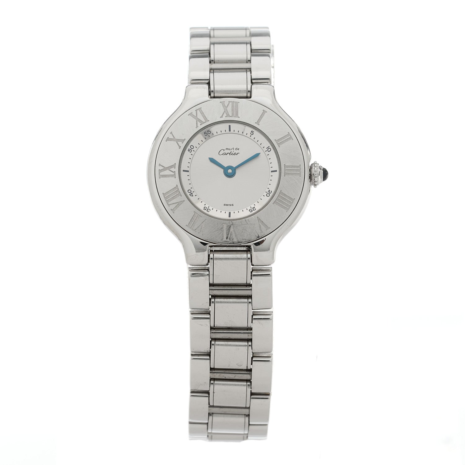 Cartier Stainless Steel 28mm Must De 21 Quartz Watch 1 of 4