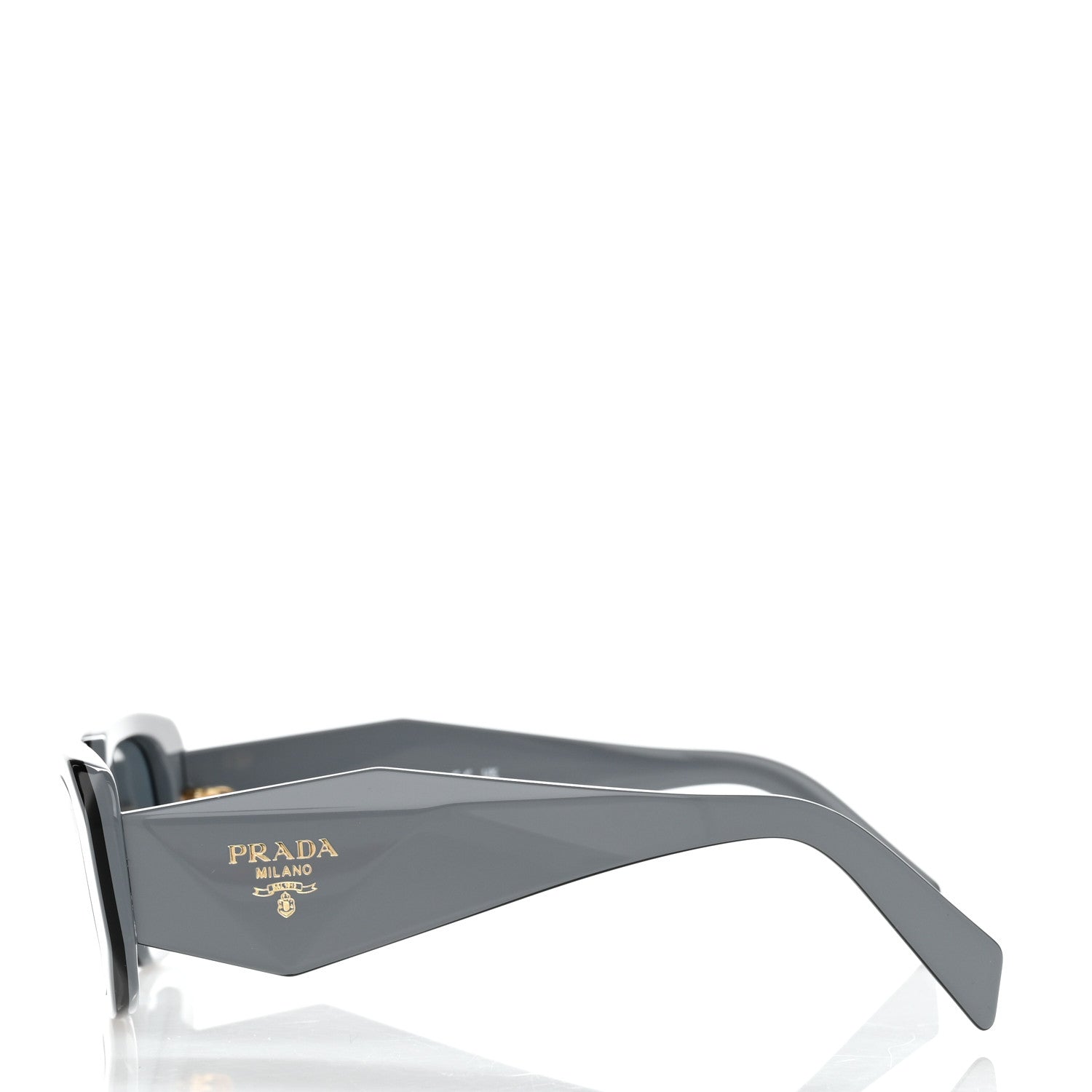 Prada Acetate Symbole Sunglasses SPR17W Graphite Black 3 of 8