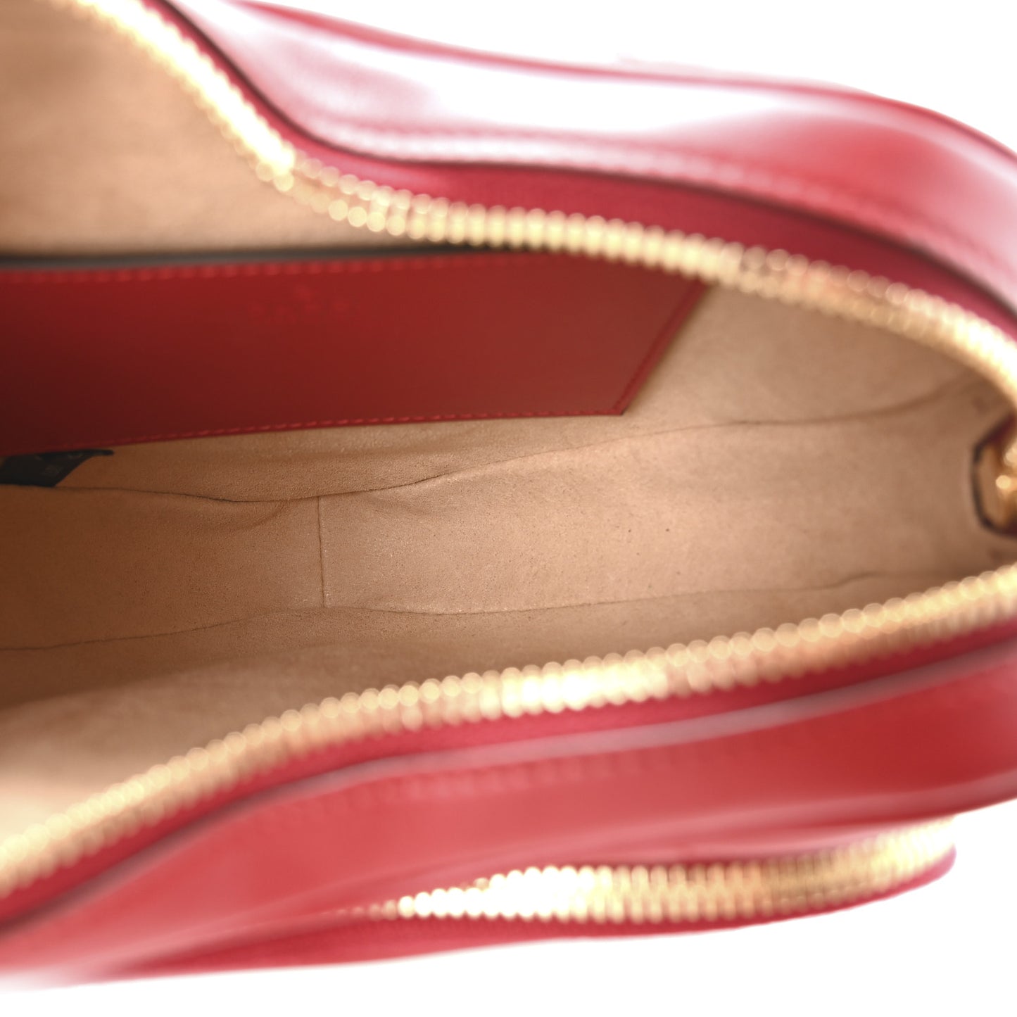 Calfskin Matelasse Diagonal Mini Interlocking G Heart Shoulder Bag Hibiscus Red