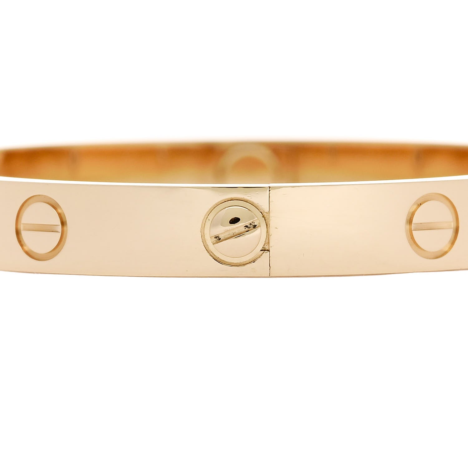 Cartier 18K Yellow Gold 4 Diamond LOVE Bracelet 16 5 of 9