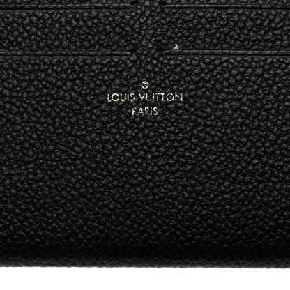 Louis Vuitton Calfskin Felicie Chain Wallet Card Holder Insert Black 6 of 7