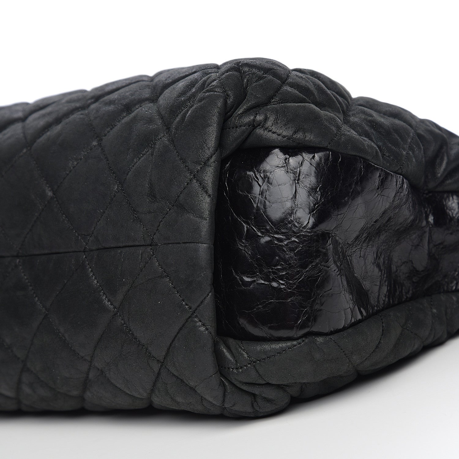 Chanel Iridescent Calfskin Quilted Coco Daily Dark Grey 9 of 9