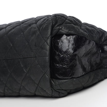 Chanel Iridescent Calfskin Quilted Coco Daily Dark Grey 9 of 9