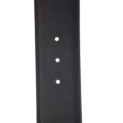 Hermes Chamonix Epsom 42mm Constance 2 Belt 90 Black White 5 of 8