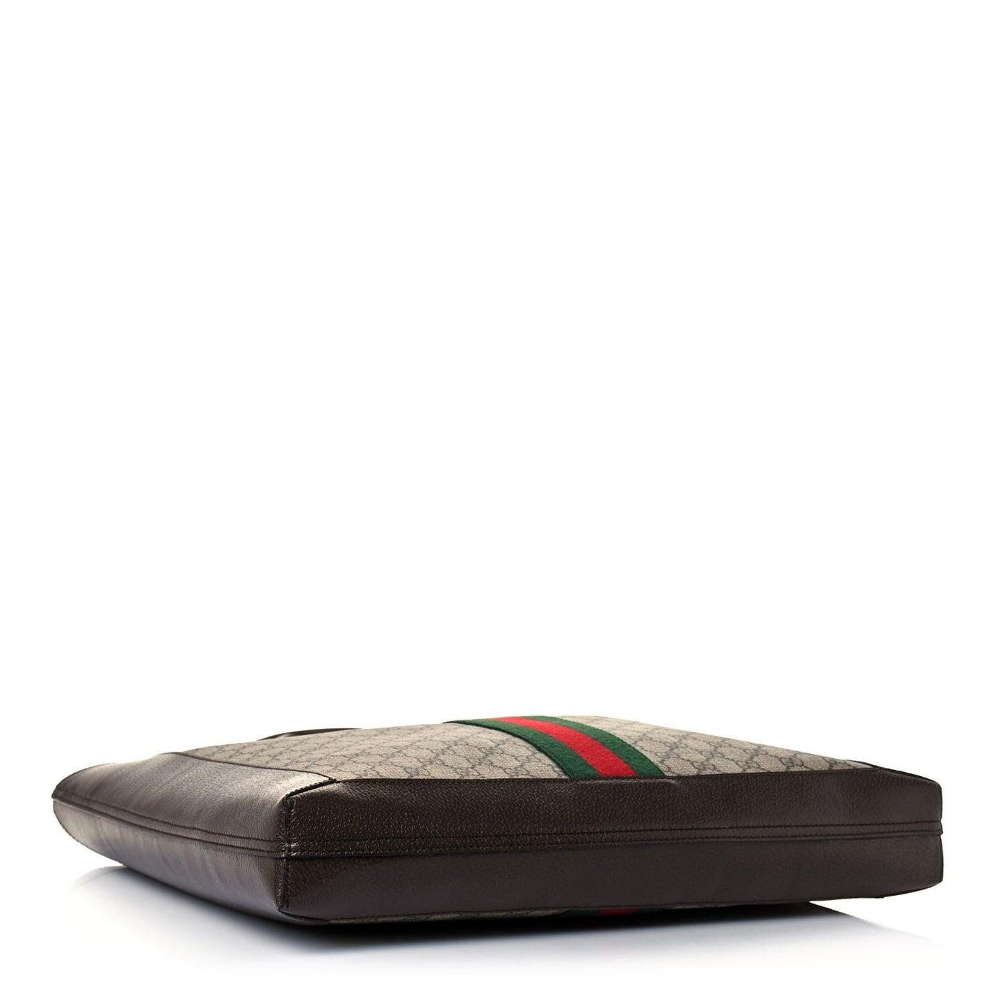 GG Supreme Monogram Web Large Ophidia Vertical Shopping Tote Brown