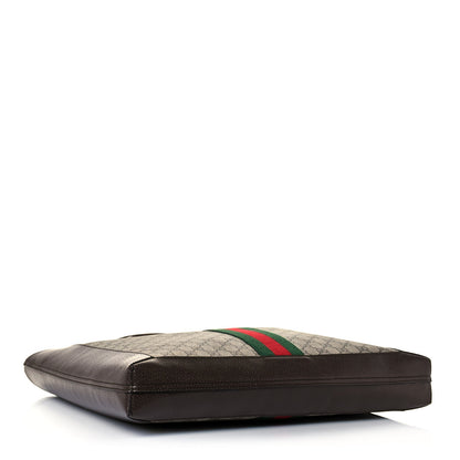 Gucci GG Supreme Monogram Web Large Ophidia Vertical Shopping Tote Brown 5 of 13