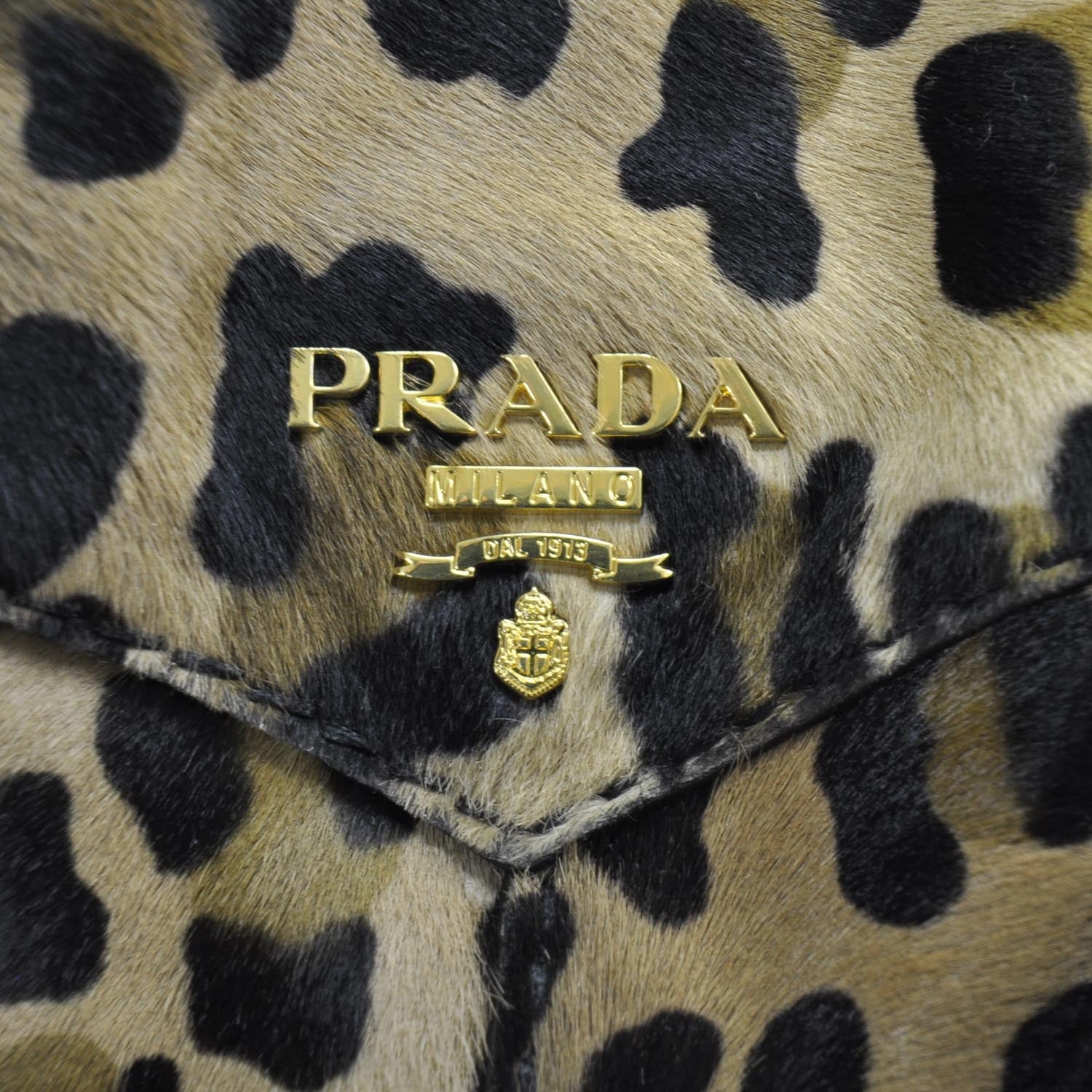 Prada Calf Hair Leopard Print Bauletto 7 of 11