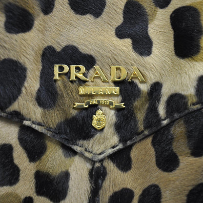 Prada Calf Hair Leopard Print Bauletto 7 of 11