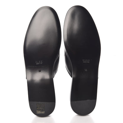 Gucci X MLB Lambskin NY Yankees Embroidered Womens GG Slippers 36 Black 5 of 9