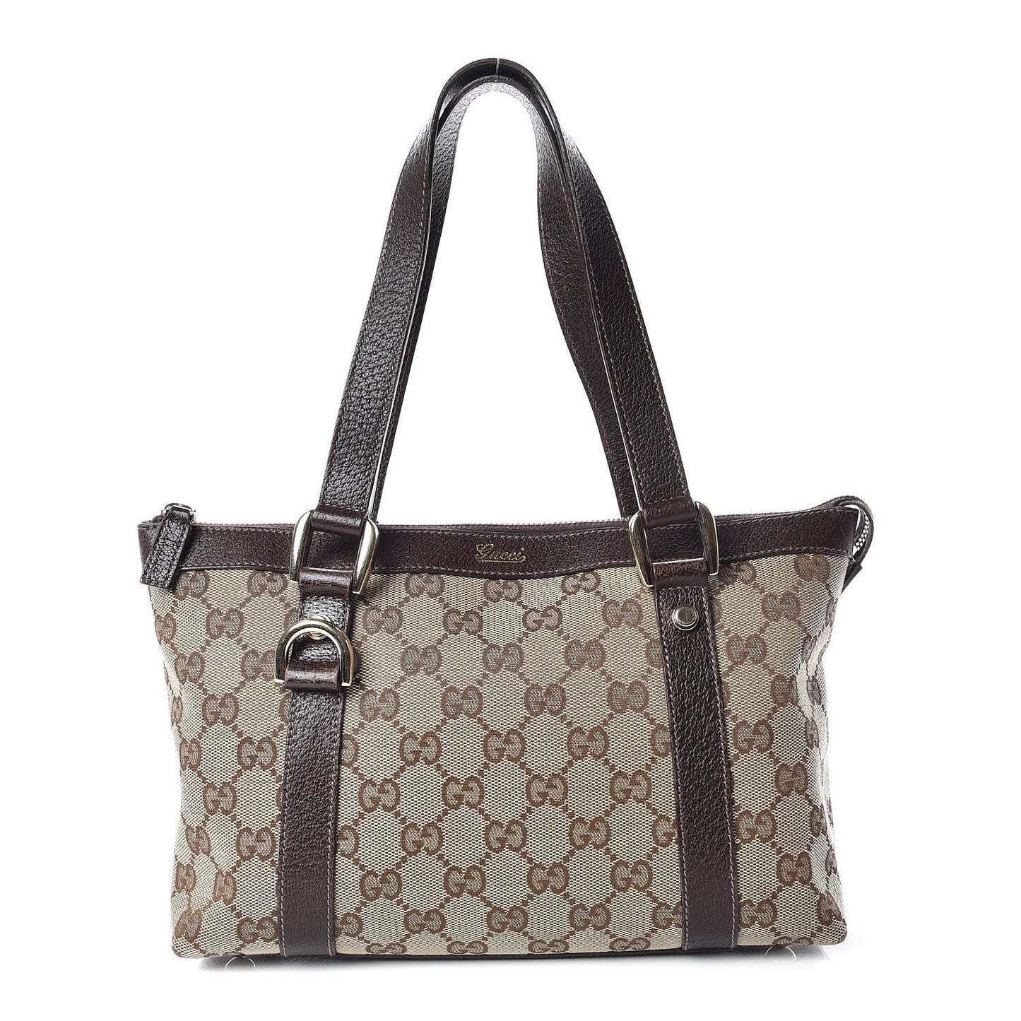 Monogram Small Abbey Tote Dark Brown