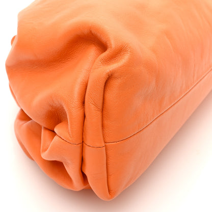 Bottega Veneta Smooth Butter Calf The Pouch Oversized Clutch Burnt Orange 8 of 9