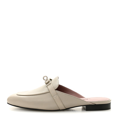 Hermes Calfskin Oz Mules 37 Beige Galet 1 of 9