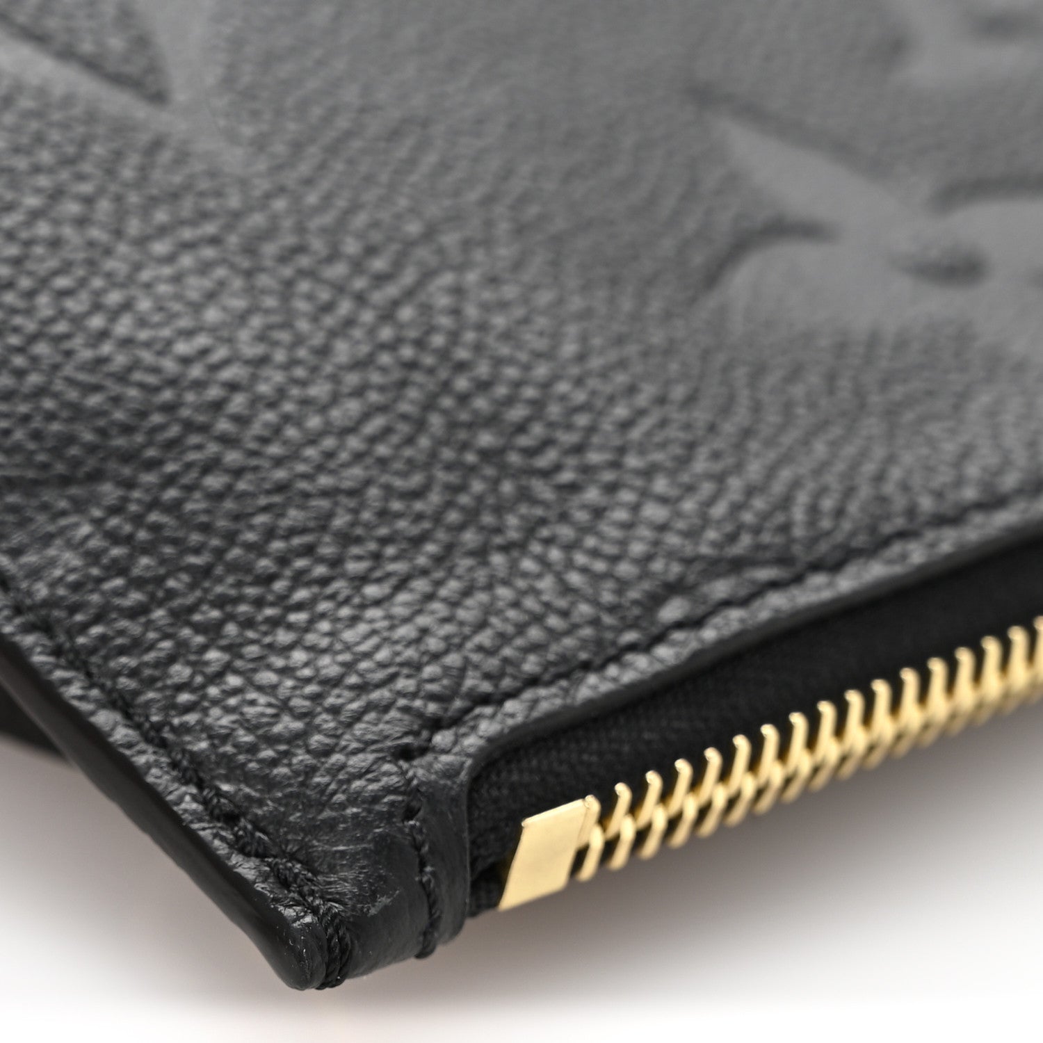 Louis Vuitton Empreinte Monogram Giant Neverfull MM Pochette Black 7 of 8