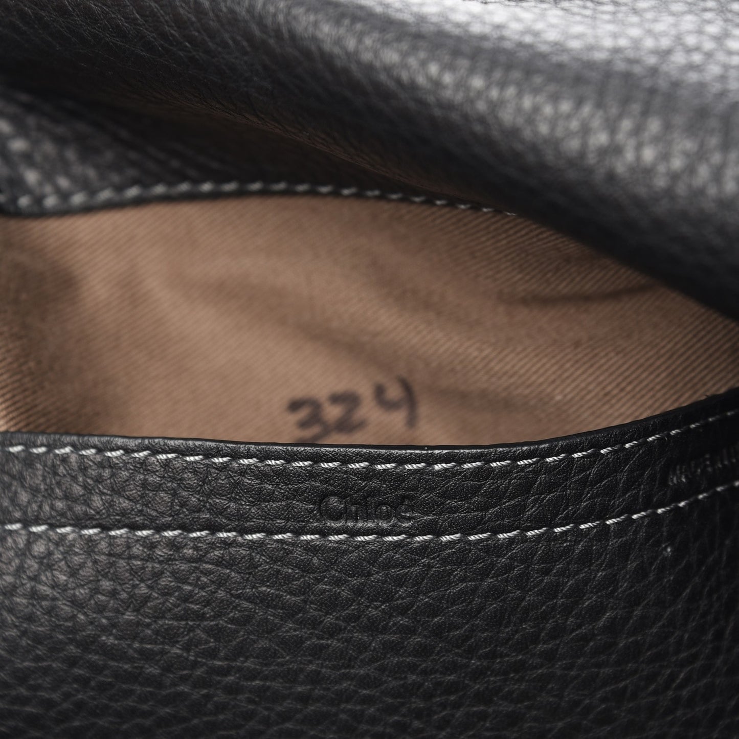 Calfskin Medium Marcie Round Crossbody Bag Black