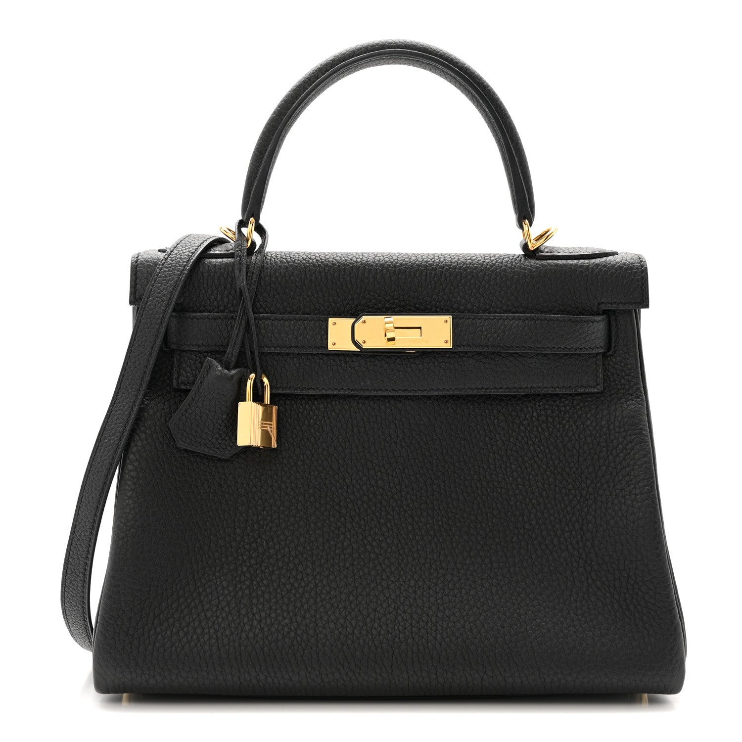 Hermes Togo Kelly Retourne 28 Black 1 of 15