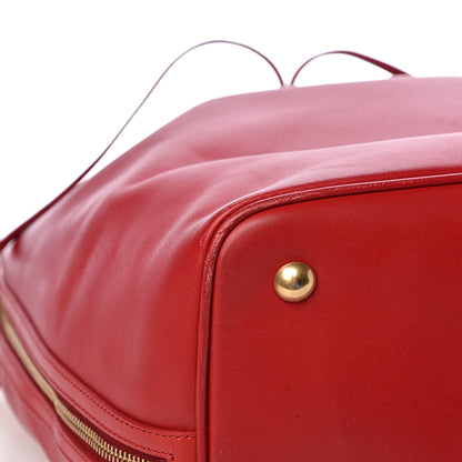 Saint Laurent Calfskin Large Emmanuelle Bucket Bag Lipstick Red 8 of 12