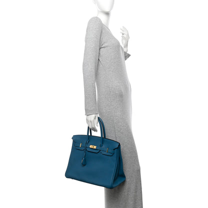 Hermes Togo Birkin 35 Cobalt 2 of 14