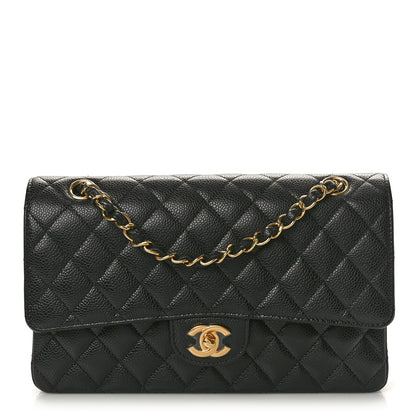 Chanel Caviar Quilted Medium Double Flap Black 1 of 10