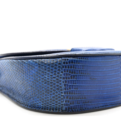 Celine Lizard Small Trotteur Blue 8 of 9