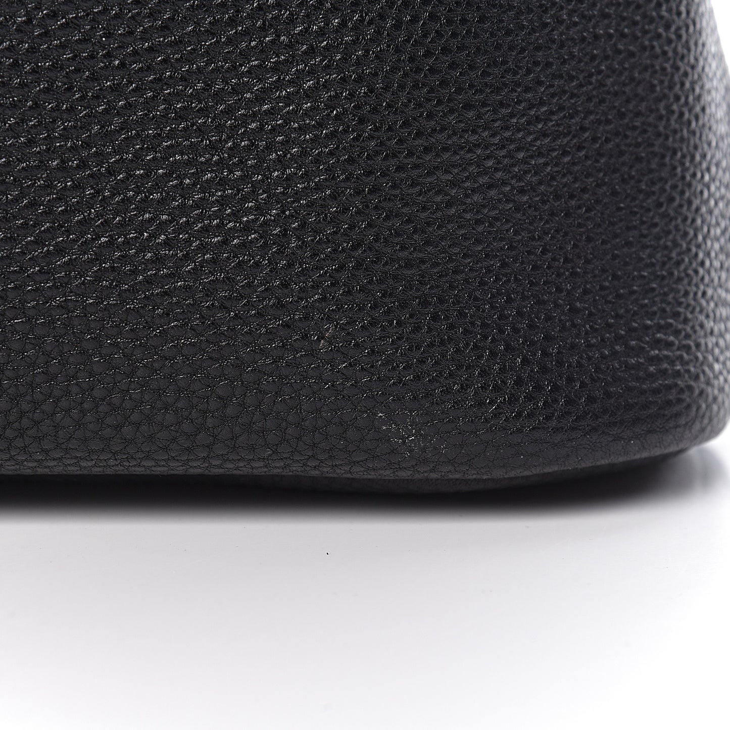 Vitello Daino Embossed Logo Hobo Black