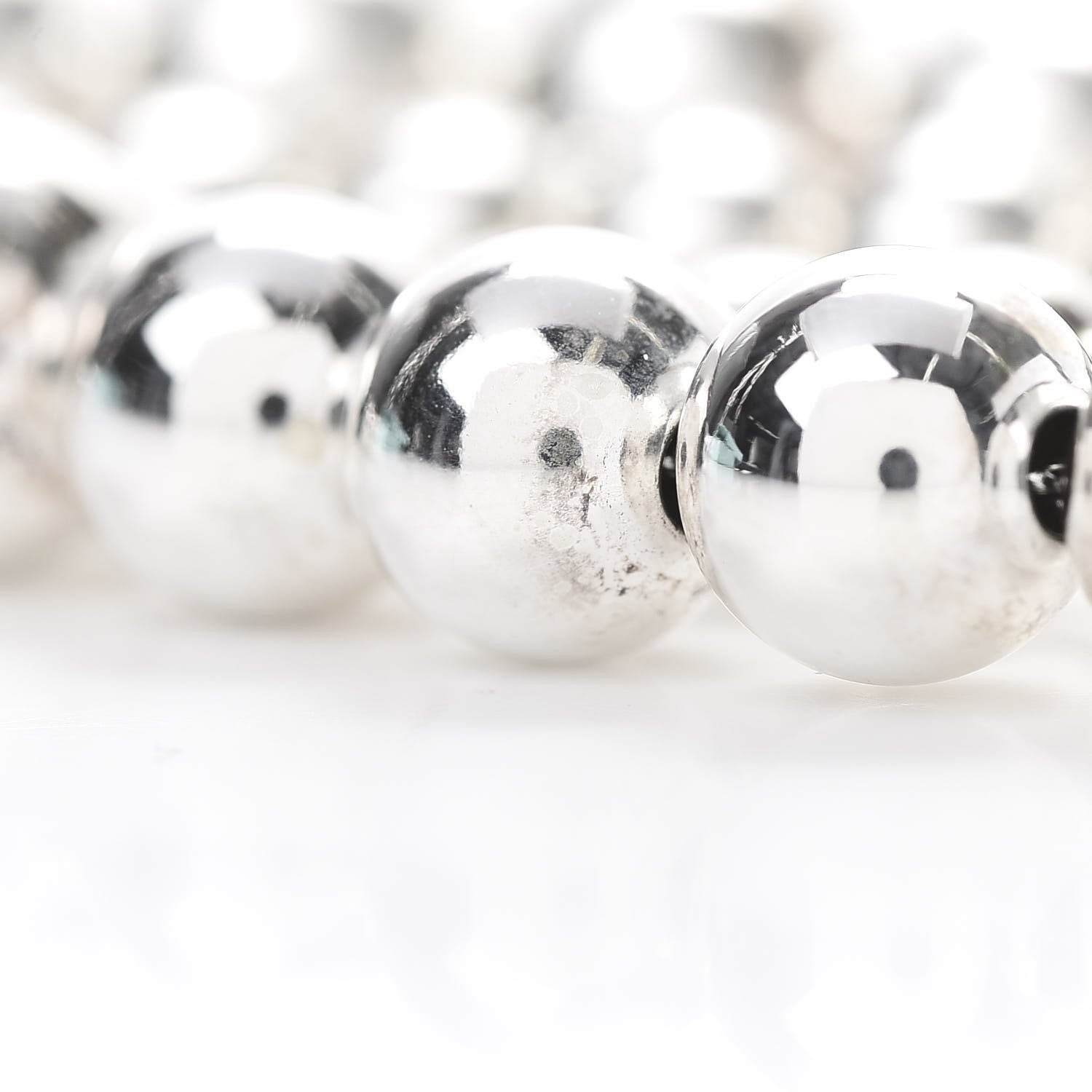 Tiffany Sterling Silver HardWear Graduated Ball Necklace 7 of 8