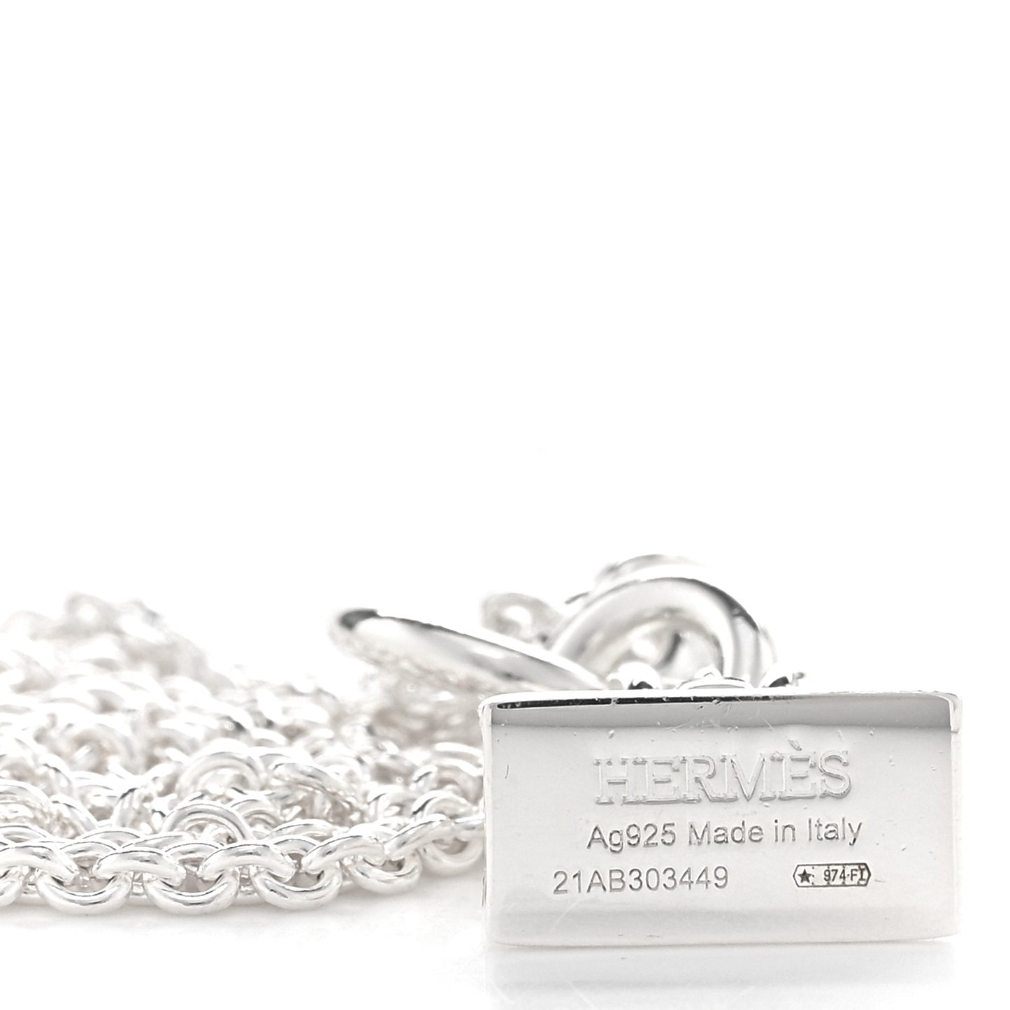Sterling Silver Birkin Amulette Pendant Necklace