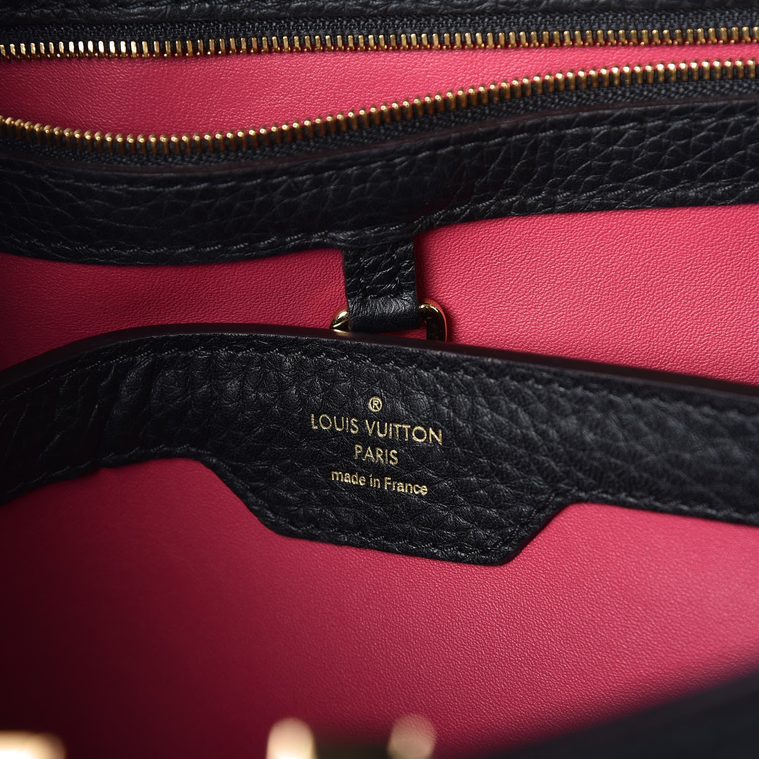 Louis Vuitton Taurillon Capucines PM Black 8 of 8
