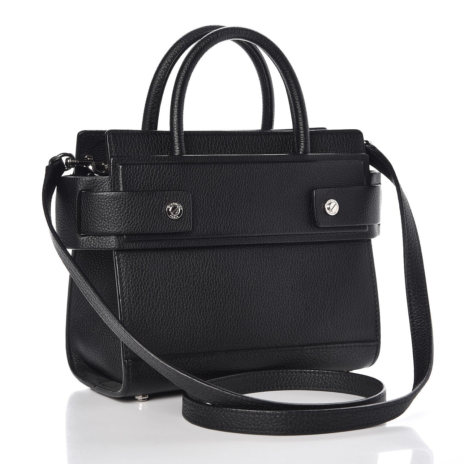 Givenchy Grained Calfskin Mini Horizon Satchel Black 3 of 7