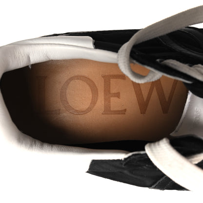 Loewe Nylon Suede Flow Runners Sneakers 37 Black 8 of 10