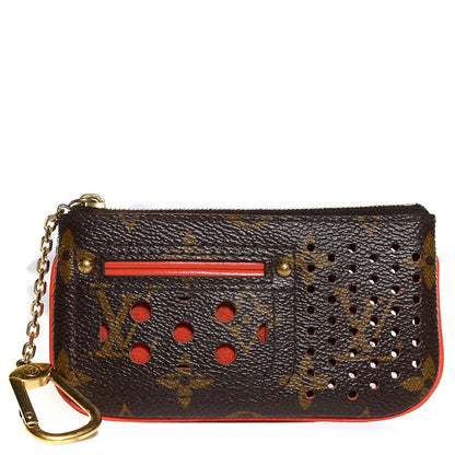 Louis Vuitton Monogram Perforated Key Pouch Orange 1 of 7