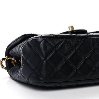 Chanel Lambskin Quilted Mini Pearl Crush Flap Black 10 of 11