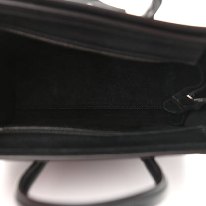 Celine Drummed Calfskin Nano Luggage Black 4 of 8
