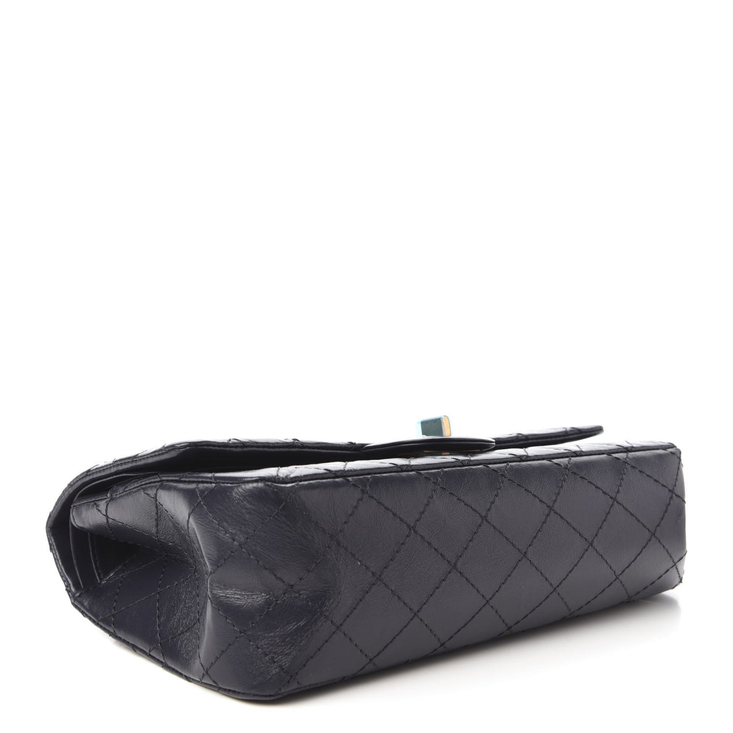 Aged Calfskin Quilted 2.55 Reissue 225 Flap Navy