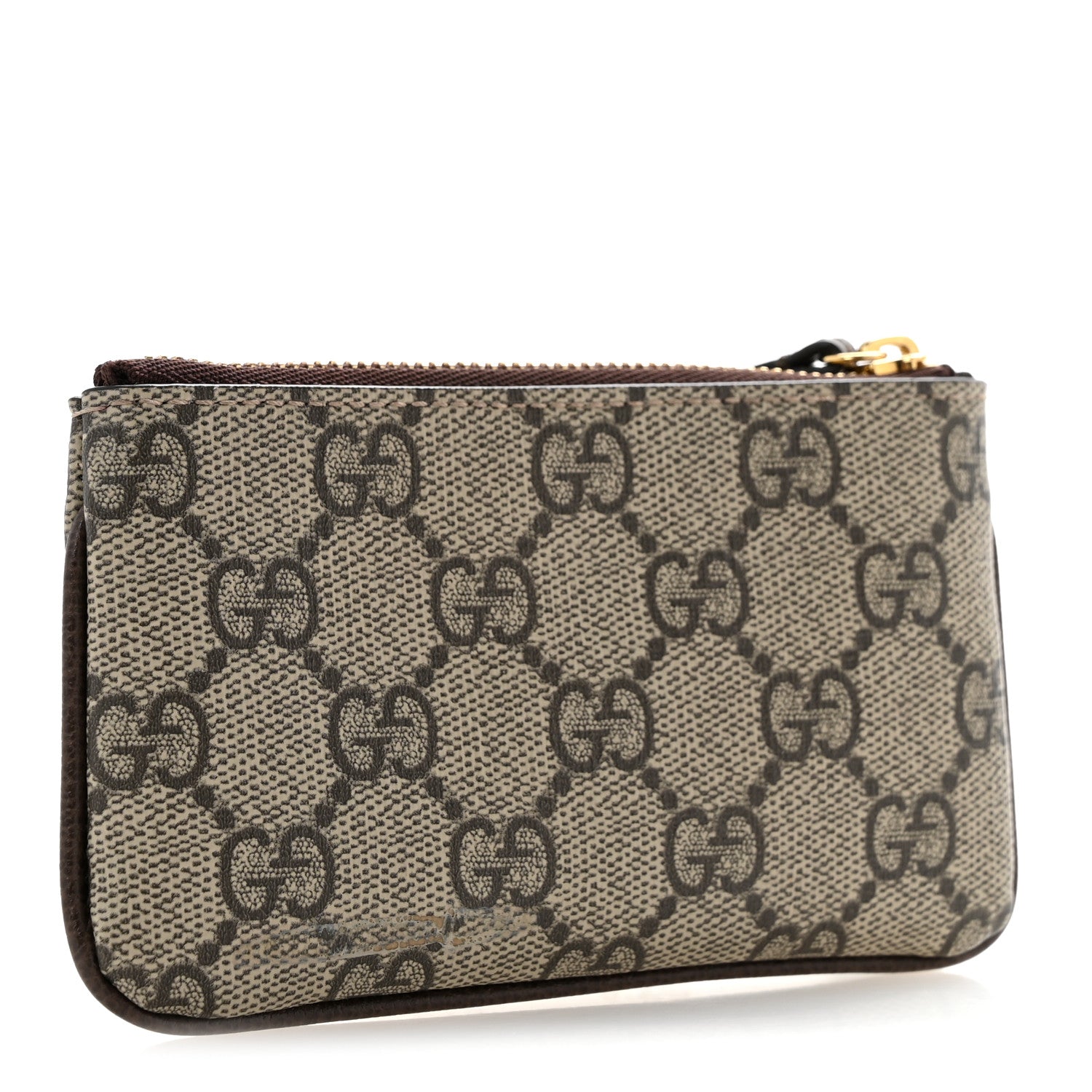 Gucci GG Supreme Monogram Key Case Beige Ebony Cuir 3 of 9