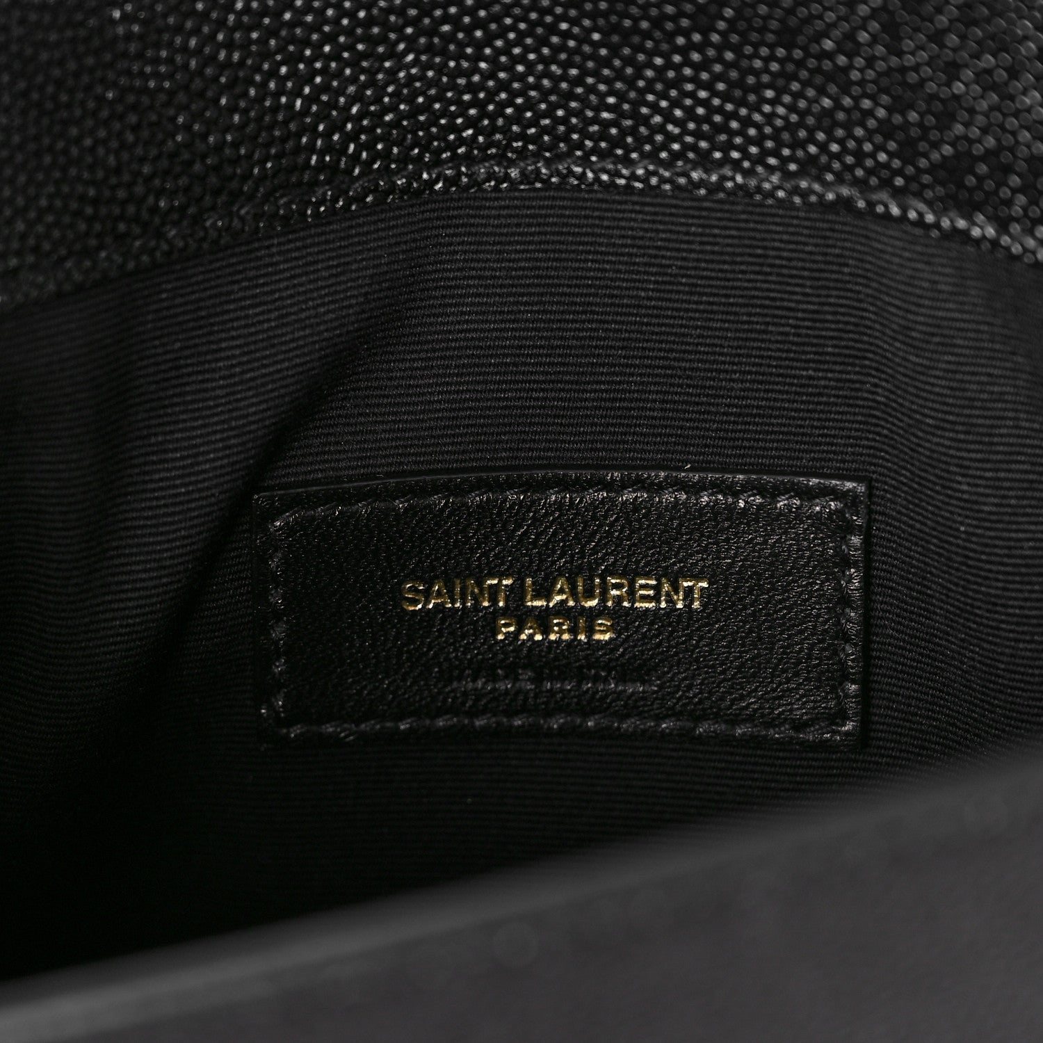 Saint Laurent Grain De Poudre Uptown Pouch Black 6 of 9
